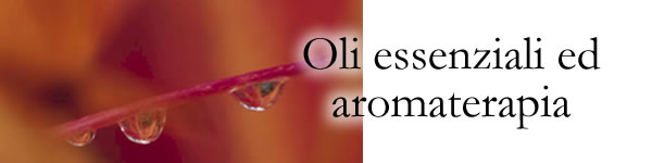 oli essenziali aromaterapia